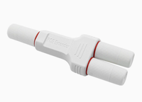 Extender PoE Tahan Air 1 Input 2 Output 30W Maks untuk Kamera Keamanan Kamera IP PoE
