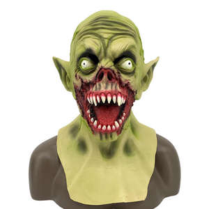 Máscara de Látex de <span class=keywords><strong>Alien</strong></span> <span class=keywords><strong>vs</strong></span>. <span class=keywords><strong>Predator</strong></span> con Patrón de Depredador y Dientes Afilados para Halloween, Fiestas de Terror y Accesorios - Product Image 1