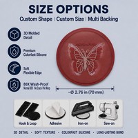 Étiquette en silicone personnalisable – Options de taille variées – Badge de marque pour vêtements de sport et d'entraînement – Programmes OEM et de fabrication privée