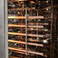Horno Eléctrico Rotatorio de Aire Caliente de 5 Bandejas con Fermentadora de 12 Bandejas 2 en 1, Máquina de Panadería Apilable, Horno de Convección para Pan