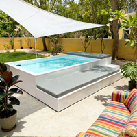 Piscine hors sol en fibre de verre avec installation rapide et faible entretien
