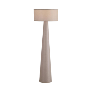 SIMIG элегантный Taupe 59 "высокий стоячий СВЕТОДИОДНЫЙ торшер с абажуром из льняной ткани для гостиной спальни или офиса - Product Image 1