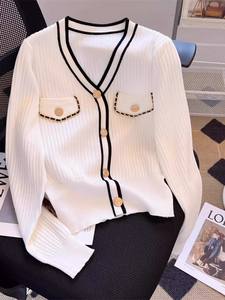 <span class=keywords><strong>Cardigan</strong></span> Invernale da <span class=keywords><strong>Donna</strong></span> con <span class=keywords><strong>Bottoni</strong></span>, Maglione a Collo Alto e Maniche a Lanterna, Giacca Lavorata a Maglia Grossa, Capospalla di Tendenza - Product Image 3