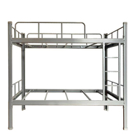 Lit superposé double en métal pour adultes, idéal pour les chambres à coucher, avec baldaquin, modèle le plus vendu