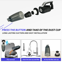 Aspirateur balai sans fil portable, aspirateur sec et humide léger pour la maison, les sols durs, les tapis et le nettoyage de la voiture