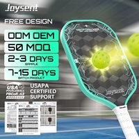 Raquette de pickleball 14 mm en fibre de carbone 18K tissée 3D thermoformée avec noyau en nid d'abeille EPP, directement de l'usine, réduction sur les achats en gros