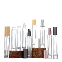 Flacon pulvérisateur en verre de 10 ml pour parfum, flacons à bille, bouchon à vis, estampage à chaud, sérigraphie, huiles essentielles, soins de la peau