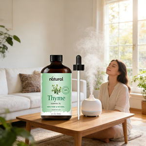 Olio di <span class=keywords><strong>Timo</strong></span> all'Ingrosso per Trattamento Capelli Crescita Quotidiana 100% Puro Naturale Biologico Olio Essenziale di <span class=keywords><strong>Timo</strong></span> per Cura della Pelle <span class=keywords><strong>Aromaterapia</strong></span> - Product Image 2