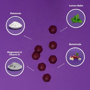 Gummies OEM 5mg pour le sommeil au mélisse, supplément botanique de <span class=keywords><strong>magnésium</strong></span> et de vitamine <span class=keywords><strong>D</strong></span>, mélatonine pour le sommeil, l'humeur et la relaxation - Product Image 6
