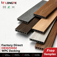 Plancher en composite bois-plastique imperméable pour extérieur WPCDecking, antidérapant, résistant aux UV, terrasse de jardin, plancher de piscine