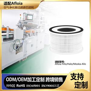 <b>Air</b> <b>Purifier</b> <b>Filter</b> <b>HEPA</b> Activated Carbon Replacement For Afloia Mooka Allo Fillo Halo Models - Product Image 4