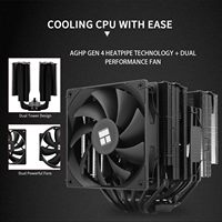 Thermalright Peerless Assassin 140 Black CPU Cooler 6 tuyaux de chaleur 1500RPM PWM PC ventilateurs pour AM5 / AM4 Lga 17xx 18xx