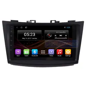 Yatay dokunmatik ekran 9 inç Android 10 multimedya GPS navigasyon ile araba radyo video araç dvd oynatıcı oynatıcı Suzuki Swift 2013