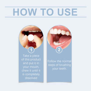 Comprimés de dentifrice Oralhoe pour le nettoyage buccal, rafraîchissants et protecteurs de l'émail dentaire, soin doux des ingrédients - Product Image 5