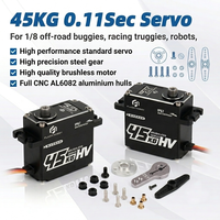 Pengiriman Cepat 45KG 0.11s Kecepatan Tinggi 8.4V HV Tahan Air IP67 Roda Gigi Logam Brushless Suku Cadang RC Mobil Skala 1/8 Servo