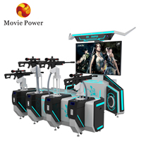 Simulateur de réalité virtuelle 4 joueurs simulateur de tir PVE Commercial AR Gun Shooting VR Game Machine avec garantie d'un an