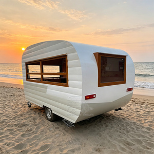 High Quality Mobile Fast Food Trailer Food Caravan With Basic Equipment Tricycle Food Cart in Stock - Product Image 2