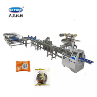 Système d'alimentation automatique à bon prix, ligne d'emballage de pâtisseries et de gâteaux, machine d'emballage en flux pour barres chocolatées, mini machine d'emballage en flux