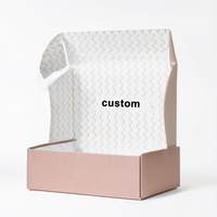 Boîte d'expédition en carton ondulé recyclable pliable et écologique, emballage personnalisé pour chaussettes avec logo