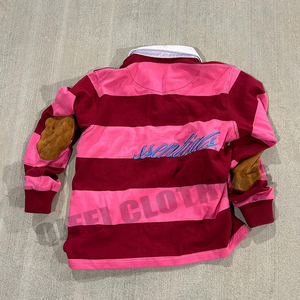 Maglietta <span class=keywords><strong>polo</strong></span> in cotone 100% <span class=keywords><strong>con</strong></span> maniche lunghe e maglia da rugby personalizzata - Product Image 2