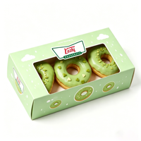 Boîtes d'emballage en carton kraft personnalisées en gros avec fenêtre pour biscuits, gâteaux, aliments, pâtisseries, pains, donuts, macarons