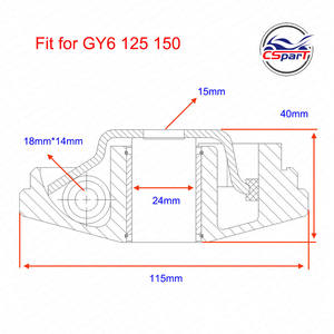 Kit de Embrague CVT de Competición con Rodillos de Contrapeso y Polea de Transmisión para Scooter Ciclomotor GY6 125cc 150cc 157QMJ - Product Image 3
