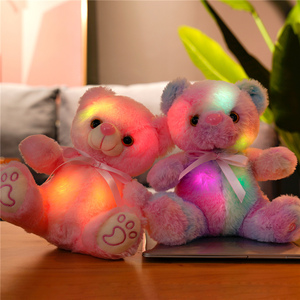 Boneka Beruang Teddy LED Menyala, Mainan Boneka Beruang Bercahaya Warna-warni, Lampu Malam, Hadiah untuk Anak-anak - Product Image 6