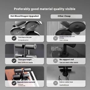 Rouleau abdominal pour assistant assis en acier inoxydable <span class=keywords><strong>de</strong></span> fitness à domicile avec trois ventouses et équipement <span class=keywords><strong>de</strong></span> perte <span class=keywords><strong>de</strong></span> poids à corde <span class=keywords><strong>de</strong></span> traction - Product Image 2