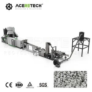 Factory Supplier Plastic Recycling Water Cooling Strands Pelletizing Industrial Film Granulator Machine ACS-H1400/180