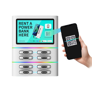 Stazione di ricarica portatile OEM ODM a 8 slot per power <span class=keywords><strong>bank</strong></span> con funzione di scansione QR Code per uso commerciale - Product Image 5