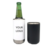 Canette confortable en acier inoxydable de qualité alimentaire de 12oz personnalisée Refroidisseur de soda à bière isolé sous vide à double paroi comme tasse cadeau