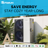 Bomba de Calor Monobloque Inverter A+++ R32 EVI de Fuente de Aire para Calentador de Agua con Panel Solar, Directo de Fábrica, OEM/ODM