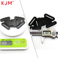 Ceinture de sécurité en plastique à dégagement rapide à 4 voies personnalisable en gros, boucle à dégagement latéral de 38 mm pour voiture et poussette pour bébé