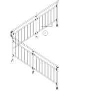 Rampe d'escalier en acier zingué, anti-rouille, revêtement poudré, personnalisable, escalier moderne, sécurité, durable, résistant à la corrosion