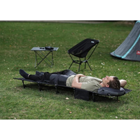 Lit de camping pliable ultraléger, compact et portable pour les voyages en plein air, le camp de base, la randonnée et l'alpinisme