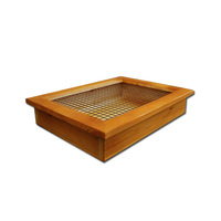 Grand pas cher en bois fleur planteur plateau boîte pliable pliable Pot support jambe support pour la décoration de jardin