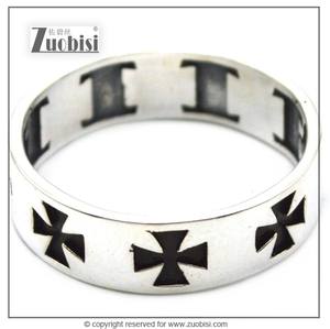 Anello da dito in <span class=keywords><strong>argento</strong></span> Sterling <span class=keywords><strong>925</strong></span> con croce in ferro annerita nuovo Design gioielli incisi per anniversario regalo di nozze - Product Image 3