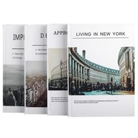 Livres originaux de créateurs décoratifs et boîtes de décoration de faux livres