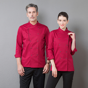 Button Short Sleeve Canvas Polyester/Cotton Unisex <b>Chef</b> Uniform Hotel Restaurant Kitchen Workwear <b>Top</b> - Product Image 1