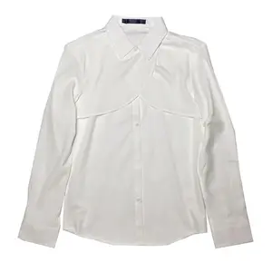 Новый дизайн Чрезвычайно мягкие атласные мужские рубашки белый черный классический длинный рукав платье рубашка для мужчин