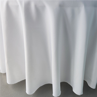Nappe Ronde Personnalisée en Polyester Blanc de 305 cm pour Mariages et Fêtes, Fabriquée à la Main avec Logo Personnalisé