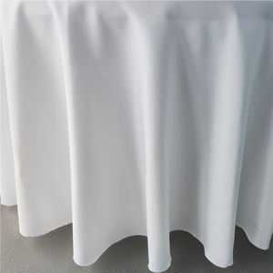 <span class=keywords><strong>Mantel</strong></span> redondo de poliéster blanco personalizado de 120 pulgadas para bodas y fiestas hecho a mano con logotipo personalizado - Product Image 5