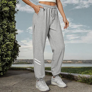 <b>Men's</b> Lightweight Embroidered Elastic Waist Sweatpants Relaxed Fit Ribbed Cuffed Joggers Casual Athletic <b>Lounge</b> <b>Pants</b> Breathable - Product Image 3