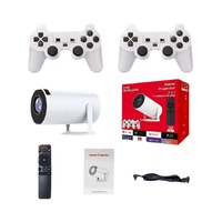 Mini Proyector de Video Inalámbrico HY300 720P HD con Android 11, Nueva Consola de Juegos con Lámpara LED y Funciones 3D, Enchufe Estadounidense