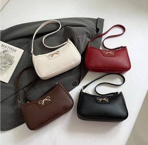 Yeni ucuz Premium doku sıcak satış taşınabilir yaz yay koltukaltı çanta <span class=keywords><strong>Pu</strong></span> 2025 çanta omuz çantası - Product Image 1