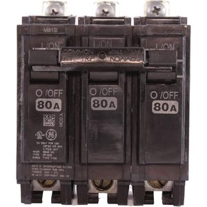 Disjoncteur GE 80A 3 pôles 120/240 VAC Type standard Montage par boulons - Product Image 2