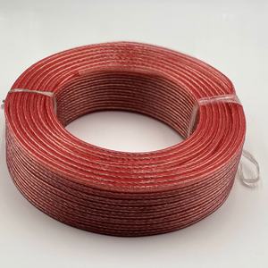 <span class=keywords><strong>Cable</strong></span> de <span class=keywords><strong>Altavoz</strong></span> de Bobina con Cubierta de PVC Estéreo de Aluminio Revestido de Cobre con Borde Rojo Cabeza de Rinoceronte para Subwoofer y Uso en Oficina en Casa - Product Image 3
