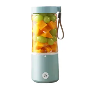 plastic chargeable portable small fruit battery person blender hand smoothie 6 blades usb juice