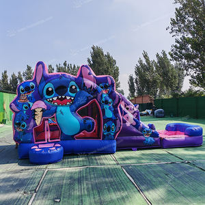 Castillo Inflable Comercial Verde con Tobogán, Certificado CE, Ecológico, 7x4x4m, Castillo de Salto y Brincos de Superhéroes - Product Image 2
