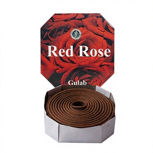 ธูปหอมกลิ่นกุหลาบแดงแบบม้วน กลิ่นอินเดีย ใช้ได้ทุกฤดู - Product Image 1